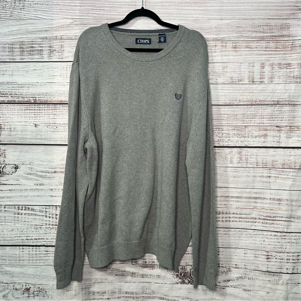 Chaps XXL Knit Sweater‎ 100% Cotton Mens Crewneck NEW